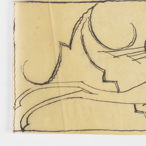 Drawing, Design for a Border with Two Hounds, n.d.