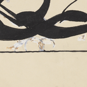 Drawing, Two Running Hounds