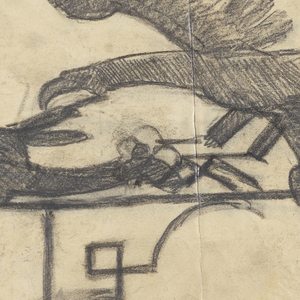 Drawing, Design for a Weathervane with Eagle and Hare, n.d.