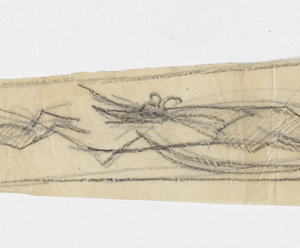 Drawing, Design for a Weathervane, Hound Chasing a Hare, n.d.