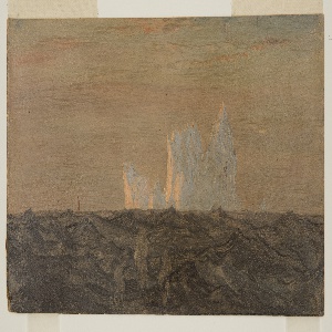 Drawing, Icebergs, June or July 1859