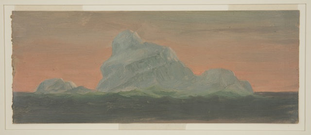 Drawing, Iceberg Against the Evening Sky, Canada