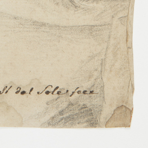 Drawing, Study of Drapery, 1675