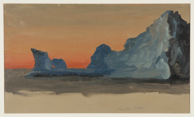 Drawing, Iceberg at Midnight, Labrador
