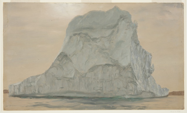 Drawing, Gray Iceberg, Canada
