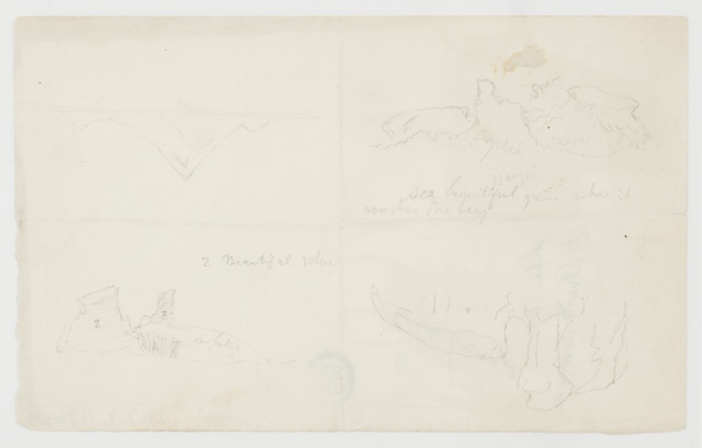 Drawing, Four Floating Icebergs, Canada