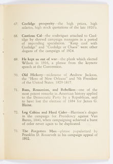 Booklet, Food for Thought