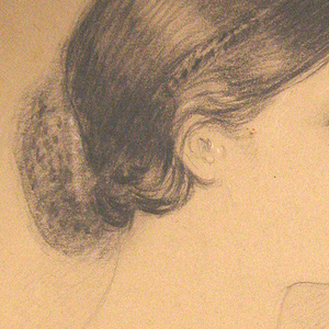 Drawing, Portrait of Sophie Huntington, 1844