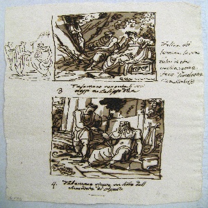 Drawing, The Story of Telemachus, ca. 1820
