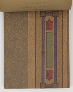 Sample Book, Alfred Peats Wallpaper, No. 5, 1915