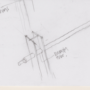 Drawing, Design for Chicken Point Cabin, Hayden Lake, Idaho:  Axel Window, 2000–03