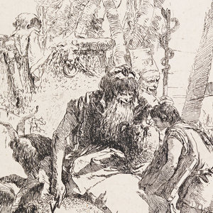 Print, Two Magicians and Two Youths, from Scherzi di Fantasia, 1757–70
