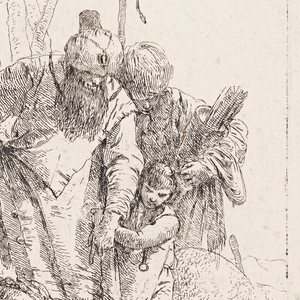 Print, Two Standing Magicians and a Child, from Scherzi di Fantasia, 1757–70