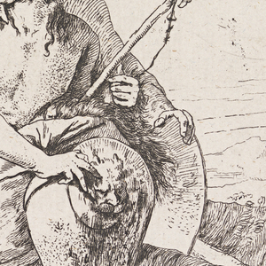 Print, Copy of Bacchante, a Satyr, and a Faun, from the series Scherzi di Fantasia, 1757–70