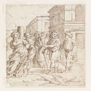 Drawing, Man and Woman Being Martyred, 1590–1646