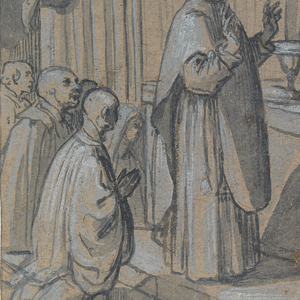 Drawing, Vision During a Mass, ca. 1630