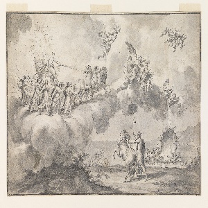Drawing, Tapestry Design: Apollo in his Chariot Led by Aurora, 1760–89
