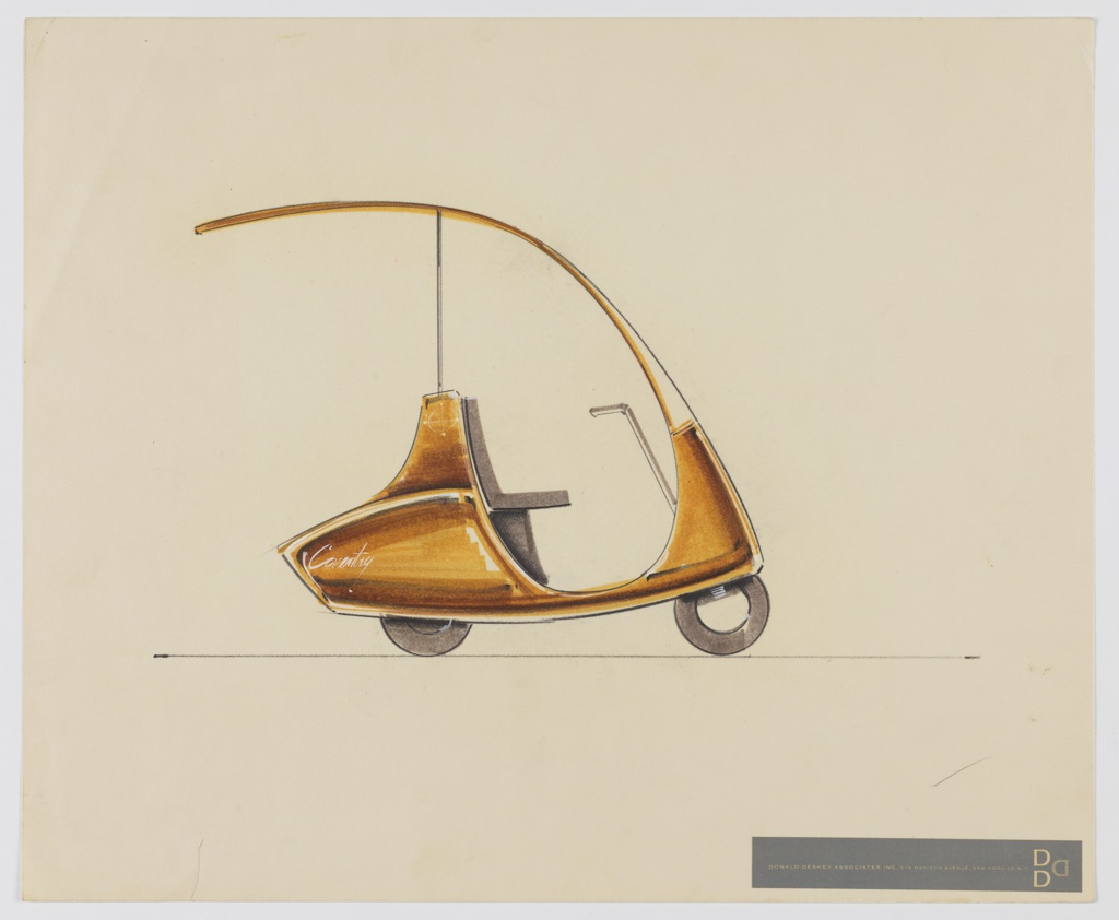 Drawing, Design for Scooter