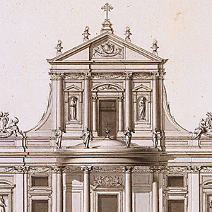 Drawing, Two Variants of a Facade of S. Maria Sopra Minerva, Rome, 1771–72