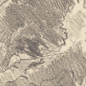 Sketchbook Folio, Rough Sketch of Ocean and Cliffs, 1885–90