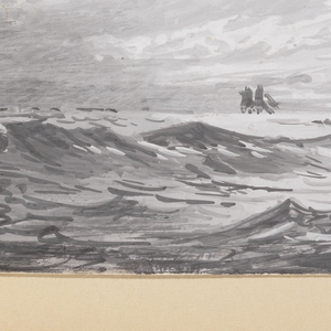 Album Page, Stormy Seas at Minot
