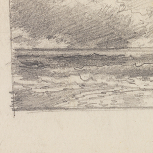 Album Page, Choppy Ocean and Clouds, ca. 1900