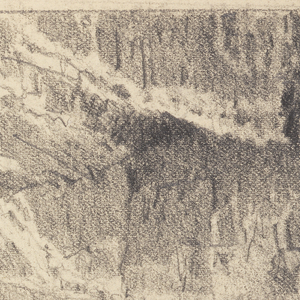 Sketchbook Folio, Large Rocky Cliffs and Choppy Ocean, 1885–90
