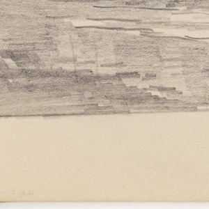Sketchbook Folio, Rough Sketch of Calm Sea and Beach, 1870–85