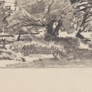 Sketchbook Folio, Countryside with Many Trees, 1870–85