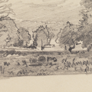 Sketchbook Folio, Wooded Countryside, 1870–85