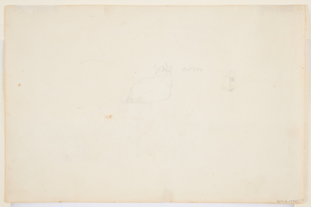 Drawing, Clouds above a Rolling Landscape, Hartford, Connecticut, August and October 1844 Drawing, Clouds above a Rolling Landscape, Hartford, Connecticut, August and October 1844