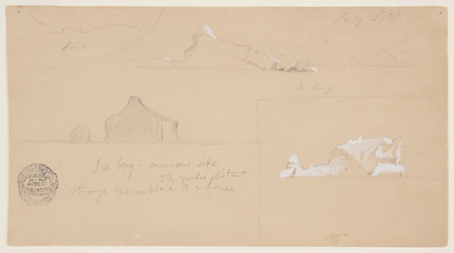 Drawing, Floating Icebergs
