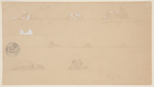 Drawing, Iceberg Sketches, Canada