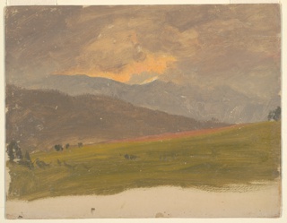 Drawing, Alpine Landscape
