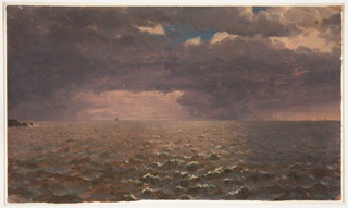 Drawing, Storm off Great Head, Mt. Desert Island