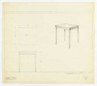 Drawing, End Table