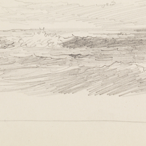 Sketchbook Folio, Seascape (Recto); Study of Rain Clouds (Verso), after 1878