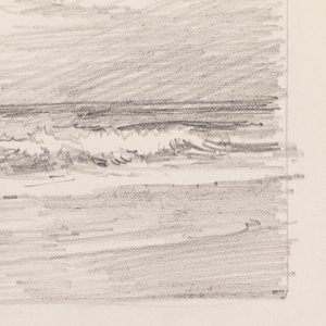 Sketchbook Folio, Rapid Study of Ocean and Sky, after 1878