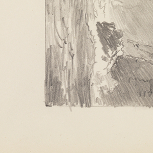 Sketchbook Folio, Sketch of Ocean with Tall Vertical Cliffs, after 1878