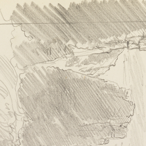 Sketchbook Folio, Seascape with Cliffs and Breakers, after 1878
