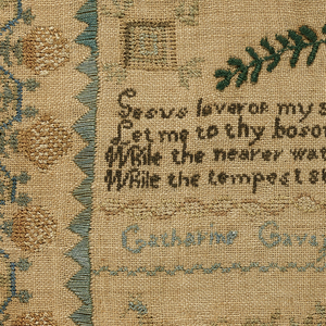 Sampler (USA), ca. 1820