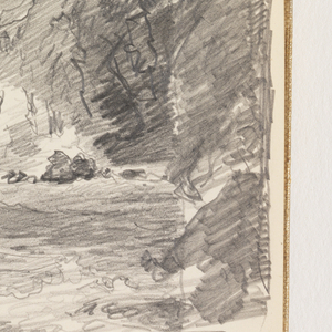 Sketchbook Folio, Stormy Sea with Cliffs, after 1878