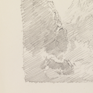 Sketchbook Folio, High Cliffs Overlooking Beach, after 1878