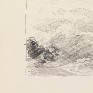 Sketchbook Folio, Waves beneath Dramatic Sky, after 1878