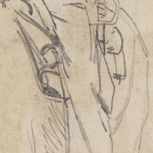 Drawing, Mounted Cavalry Officer, 1862
