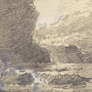 Sketchbook Folio, Sea with Tall Cliffs and Dramatic Light, 1885–90