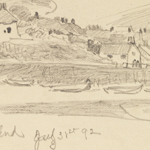 Sketchbook Folio, Sketchbook of Newport, Rhode Island, New Jersey and England Views, after 1890