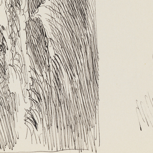 Sketchbook Folio, Quick Sketch of Ocean and Cliffs with Light-Filled Sky, 1890–1900