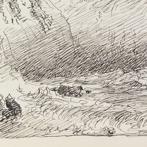 Sketchbook Folio, Rough Sea and Tall Cliffs, 1890–1900
