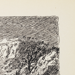 Sketchbook Folio, Path along Ocean Inlet with Cliffs, 1890–1900